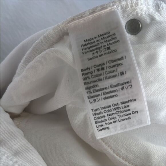 J Crew Slim Wide Leg Jeans Womens Size 32 White - Picture 12 of 15